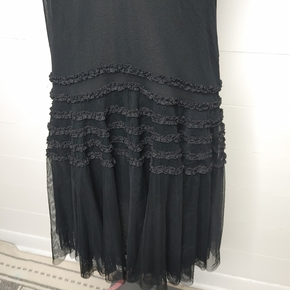 Club Monaco Black Tulle Dress Size 2 - Picture 5 of 14